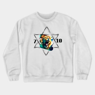 Lion inside a Star of David - 7.10 Crewneck Sweatshirt